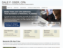 Tablet Screenshot of dosercpa.com